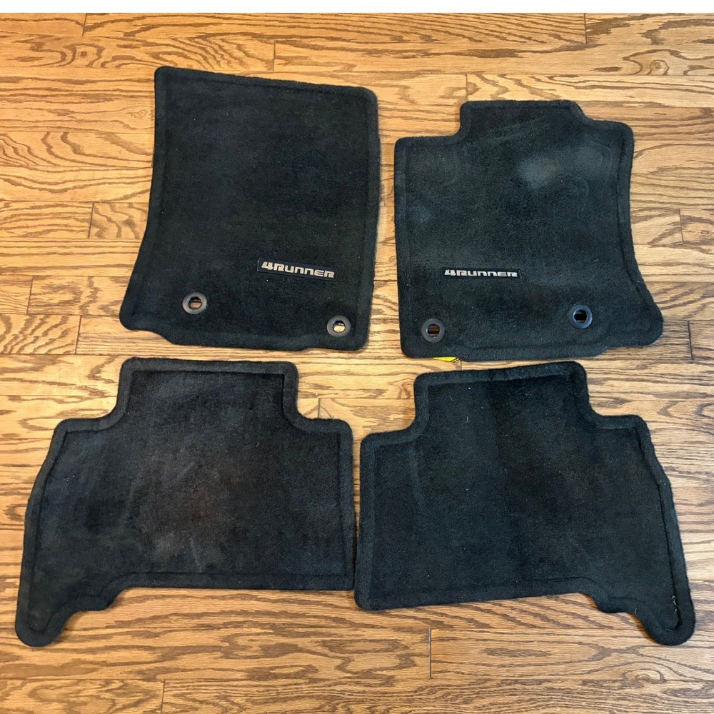 Toyota 4Runner Black Carpet Floor Mats 4pc Set 2013-2019 PT208-89130 Genuine OEM